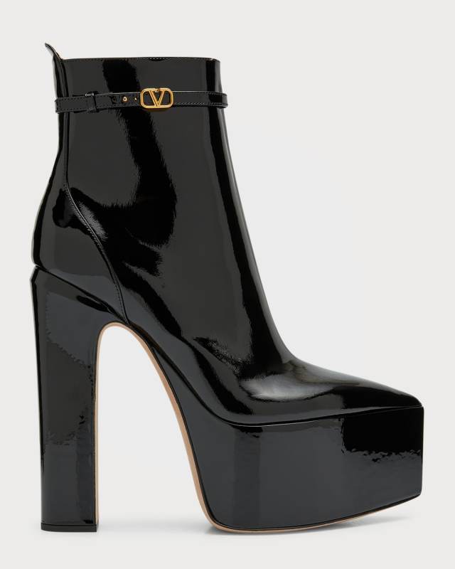 Tan-go Patent Platform Booties